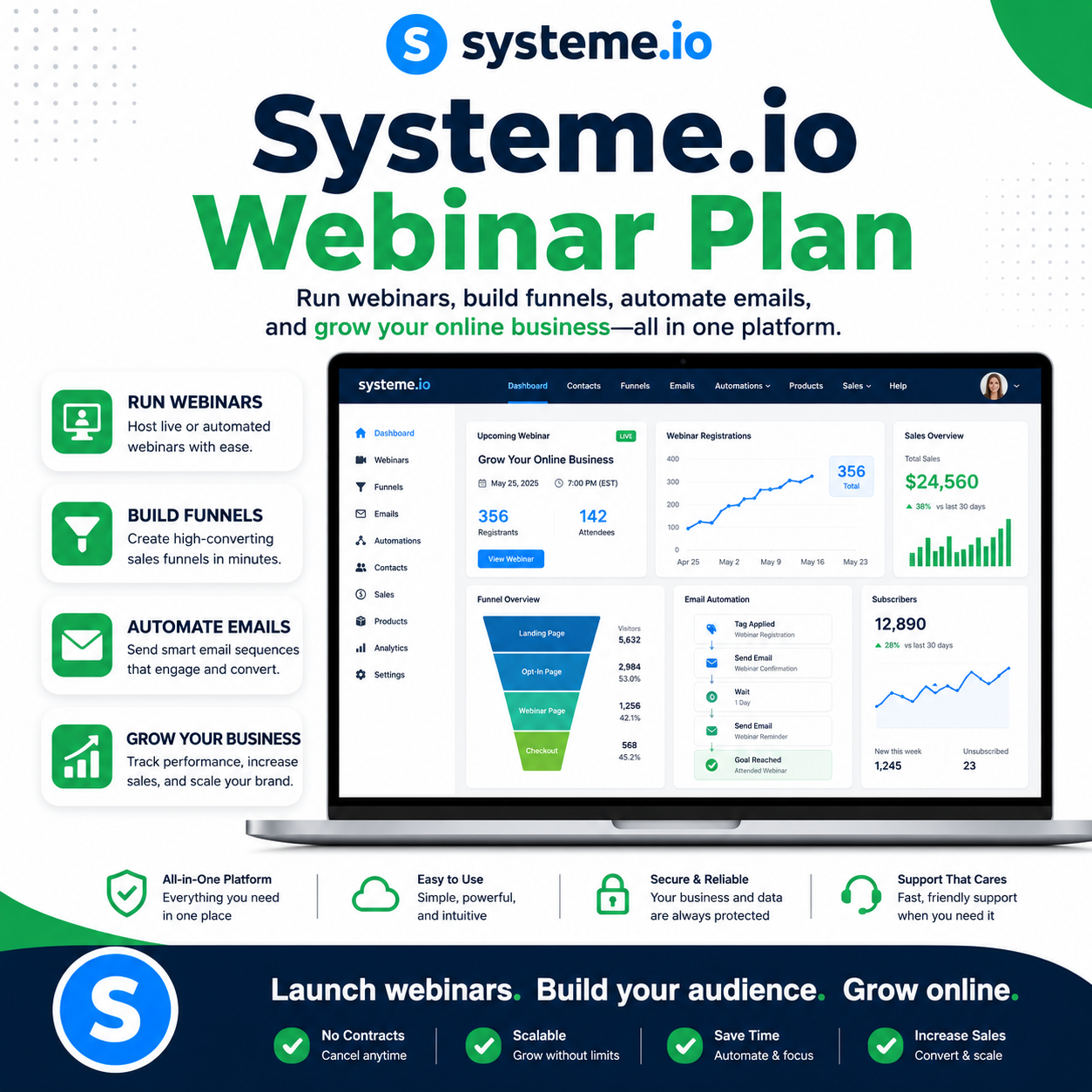 Systeme.io Webinar Plan